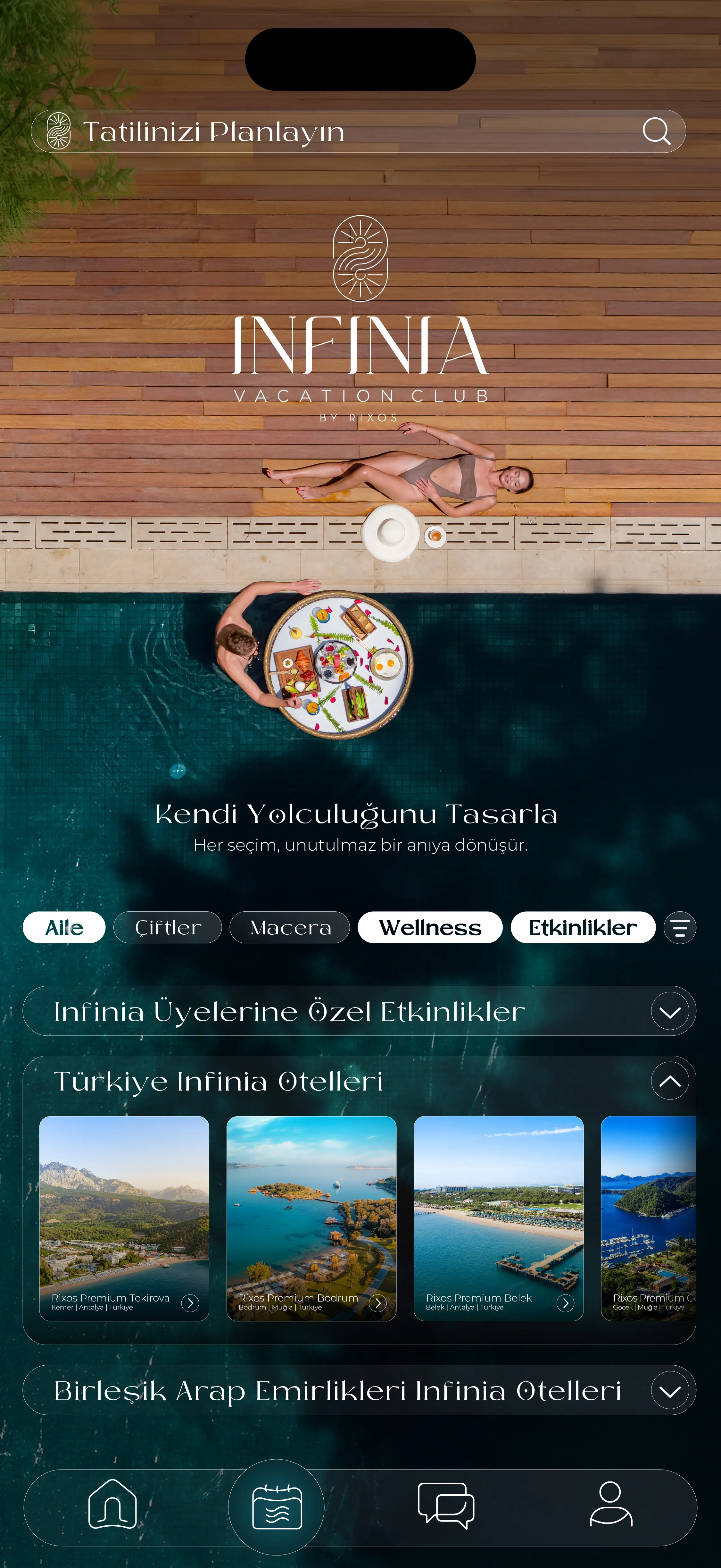 Temporary mobile planning interface