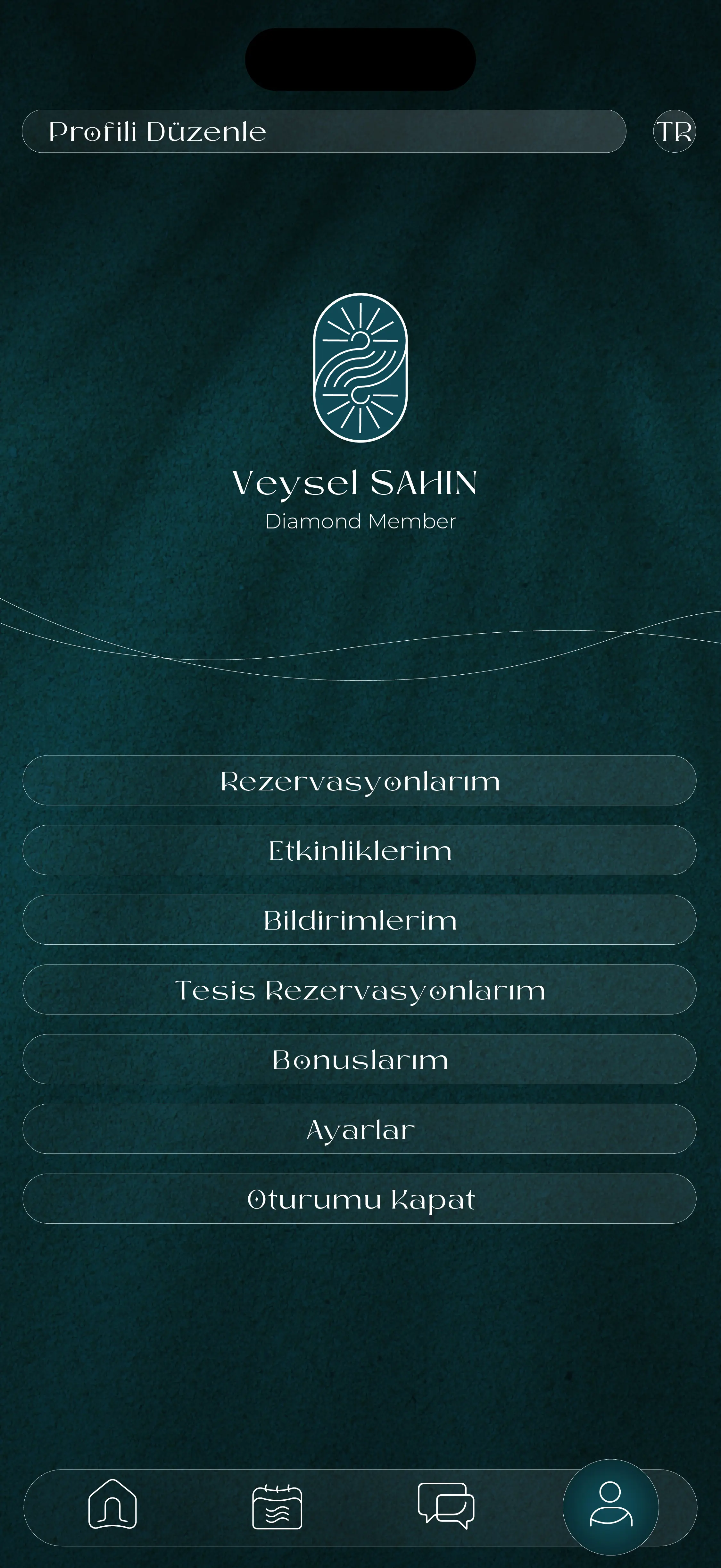 Temporary mobile customer profile interface