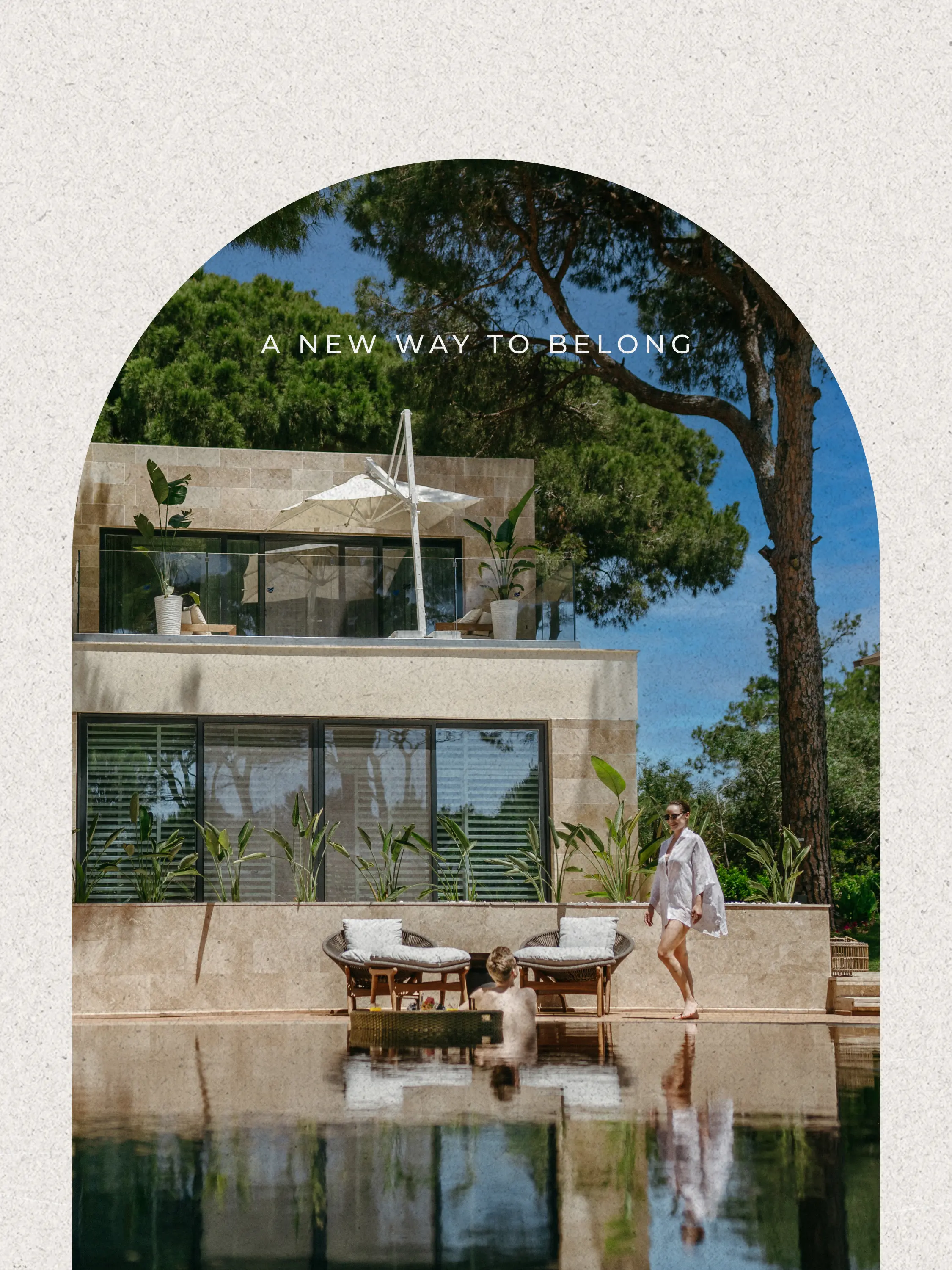 Temporary vertical campaign visual